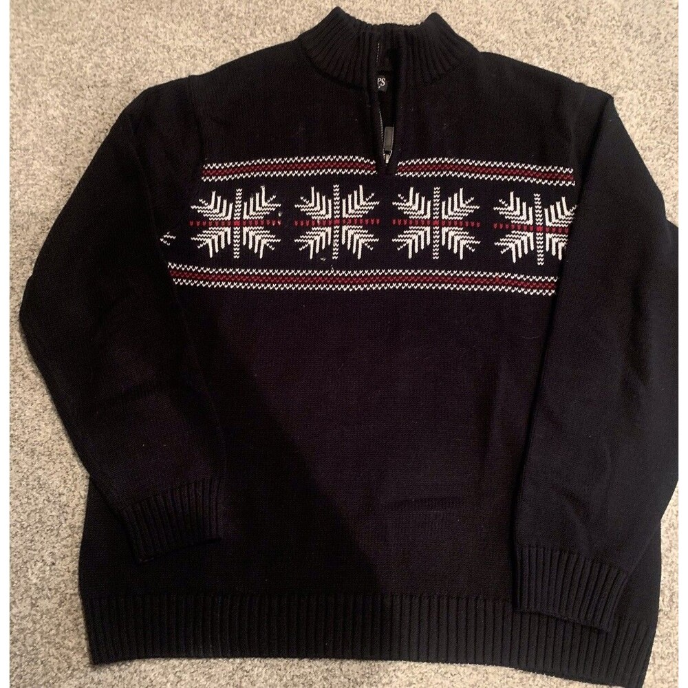 Chaps Men’s Fair Isle Snowflake Sweater Size XL/TG/EG‎  Nordic Ski Winter Hike